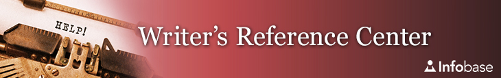 Writer's Reference Center banner